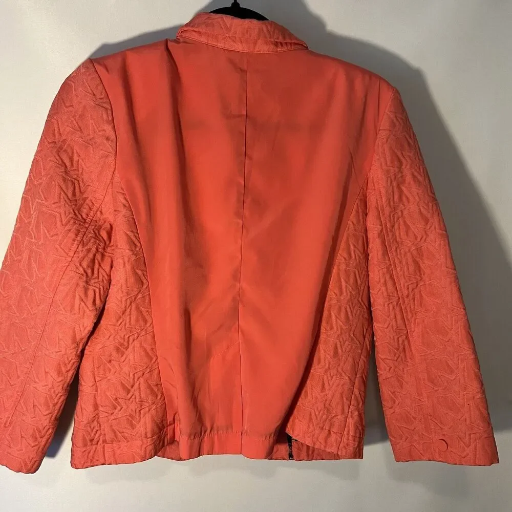 Vera Wang Princess Star Pattern Youth Size XL Salmon Jacket